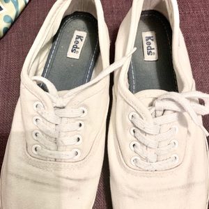 Keds White Flat Shoes Size 6
